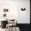 Applique Edward Twin noir mat abat-jour noir mat Astro Lighting Valente Design mise en scène