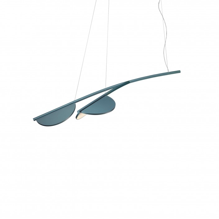Suspension Almendra S2 Y Short bleu Flos Valente Design