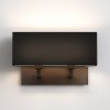 Applique Park Lane Twin bronze abat-jour noir Astro Lighting Valente Design