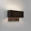 Applique Park Lane Twin bronze abat-jour noir Astro Lighting Valente Design de profil