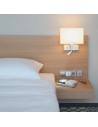 Applique Park Lane Reader LED nickel mat abat-jour blanc Astro Lighting Valente Design