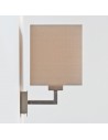 Applique Park Lane Grande nickel mat abat-jour huitre Astro Lighting Valente Design de profil