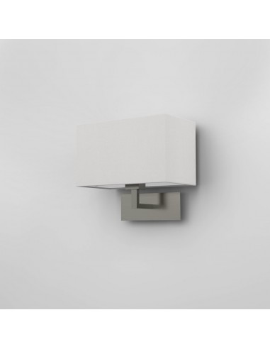 Applique Park Lane Grande nickel mat abat-jour blanc Astro Lighting Valente Design