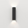 Applique Hashira 300 noir mat Astro Lighting Valente Design de face