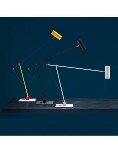 Lampes à poser Ettorino T couleurs primaires, noire et blanche Catellani and Smith