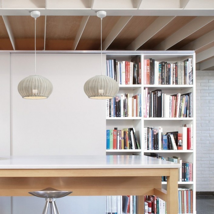 Mise en situation version blanche Suspension Garota A S 01 BOVER - Valente Design