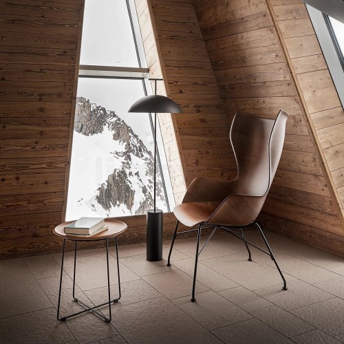 Lampadaire de lecture Geen-A noir Kartell Valente Design mise en scène salon