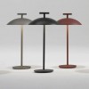 Lampes sans fil Mini Geen-A bronze, noir et rouge brique Kartell Valente Design