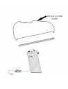 position abat-jour pour lampe Snoopy noir de flos Valente Design Castiglioni
