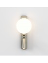 Applique Zeppo Reader nickel mat Astro Lighting Valente Design pose verticale et de face éclairée