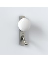 Applique Zeppo Reader nickel mat Astro Lighting Valente Design pose verticale éteinte