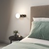 Applique Zeppo Reader noir mat Astro Lighting Valente Design mise en scène pose horizontale