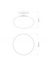 Dimension Plafonnier Zeppo Ceiling  Astro Lighting Valente Design