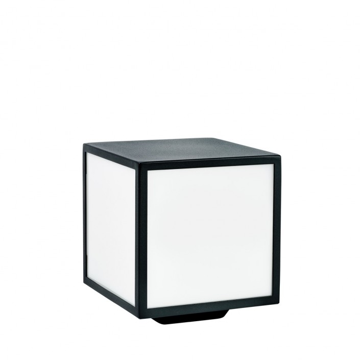 Borne extérieure Lofoten noir verre opale Norlys - Valente Design