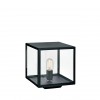 Borne extérieure Lofoten noir verre clair Norlys - Valente Design