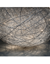 Lampe de sol Fil de Fer F aluminium naturel Catellani and Smith - Valente Design détail