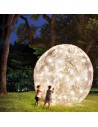 Lampe de sol Fil de Fer F Outdoor Ø 100 cm Catellani & Smith - Valente Design dans jardin