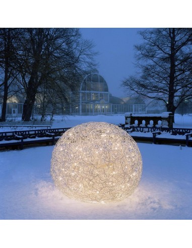 Lampe de sol Fil de Fer F Outdoor Ø 100 cm Catellani & Smith - Valente Design dans la neige