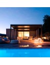 Lampes de sol Fil de Fer F Outdoor Catellani & Smith - Valente Design bord de piscine