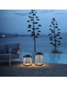 Lanterne solaire TECKINOX acier/teck Les Jardins Valente Design