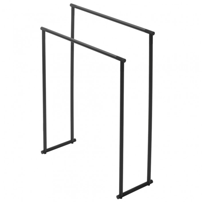 Porte-serviette à poser - Club HT - noir mat/noir - Decor Walther - Valentedesign.com