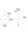 Dimension Suspension Elara large Lodes - Studio Italia Design - Valente Design