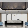 Suspensions Elara or mat et noir mat Lodes - Studio Italia Design - Valente Design mise en scène