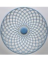 Suspension Skynest bleu tourmaline Flos - Valente Design vue de dessous