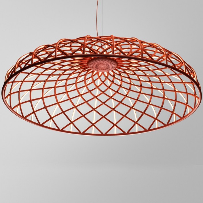 Suspension Skynest rouge brique Flos - Valente Design