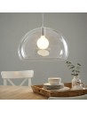 suspension Fl/y transparente kartell - Valente Design mise en scène