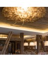 Plafonnier Luna Piena feuille or Catellani and Smith - Valente Design en situation