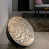Lampe à poser Stchu-Moon 01 feuille argent Catellani and Smith - Valente Design mise en scène salon