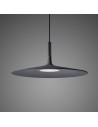 Suspension Aplomb large anthracite Foscarini - Valente Design allumée