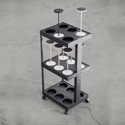 Chariot de recharge pour lampe sans fil Rod  DIESEL Living pour LODES-Studio Italia Design - Valente Design