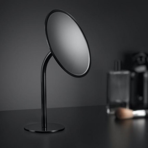 Miroir grossissant Black & White noir brillant Cosmic - Valente Design mise en scène
