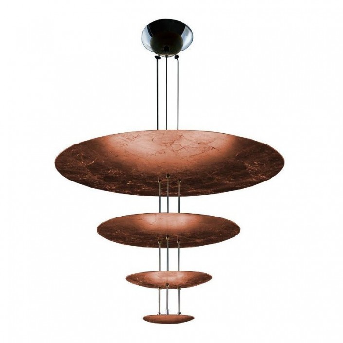 Suspension LED Macchina della Luce mod. A cuivre Catellani and Smith - Valente Design