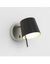 Applique Miura Wall nickel mat abat-jour noir mat Astro Lighting Valente