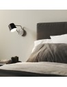Applique Miura Swing Arm nickel mat abat-jour noir mat Astro Lighting Valente mise en scène