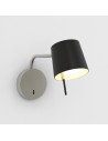 Applique Miura Swing Arm nickel mat abat-jour noir mat Astro Lighting Valente