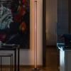 Lampadaire Chiaroscura rouge foncé Foscarini Valente Design éclairé