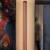 Lampadaire Chiaroscura rouge foncé Foscarini Valente Design éclairé - détail