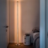 Lampadaire Chiaroscura titane Foscarini Valente Design éclairé - dans chambre