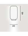 Dimension plafonnier Chouchin 2 Foscarini - Valente Design