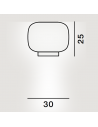 Dimension plafonnier Chouchin 3 Foscarini - Valente Design