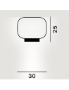 Dimension plafonnier Chouchin 3 reverse Foscarini - Valente Design