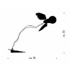 Dimension lampe de table Lucellino Table Ingo Maurer - Valente Design
