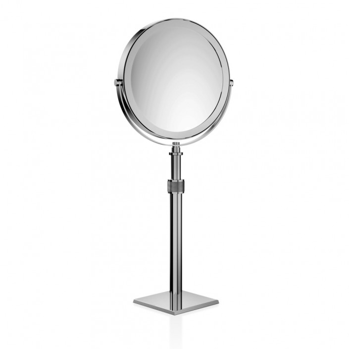 Miroir à poser grossissant CUBE SP 15/V - chrome - Decor Walther - Valentedesign.com