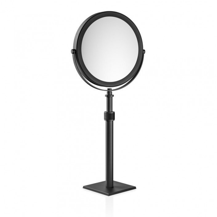 Miroir à poser grossissant CUBE SP 15/V - noir mat - Decor Walther - Valentedesign.com