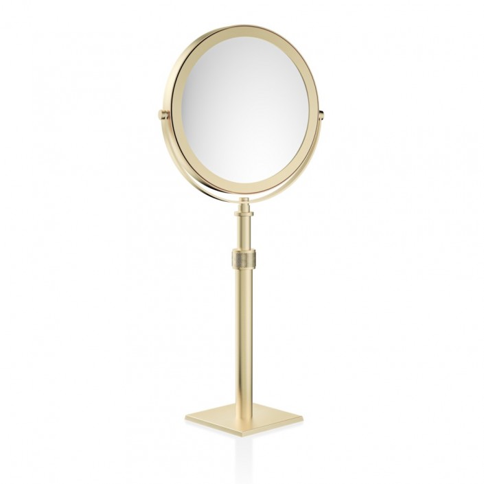 Miroir à poser grossissant CUBE SP 15/V - or mat - Decor Walther - Valentedesign.com