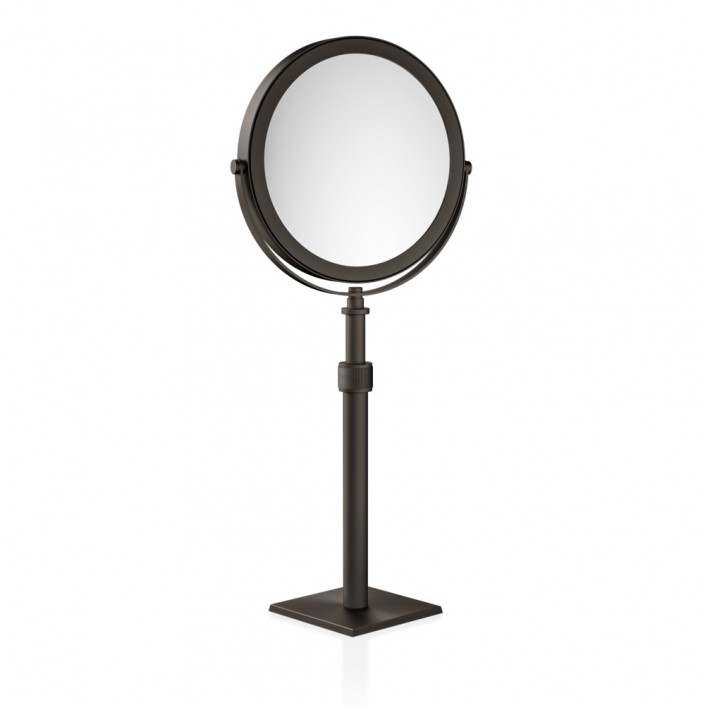 Miroir à poser grossissant CUBE SP 15/V - bronze foncé - Decor Walther - Valentedesign.com